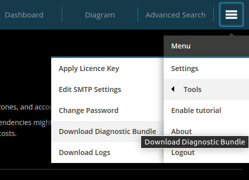 How To Download Diagnostic Bundle Or Logs